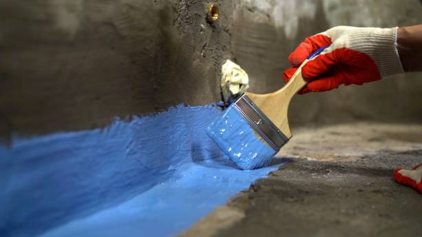 Commercial Interior Drainage System project at a Edmore, MI business property by SJ Waterproofing Pros